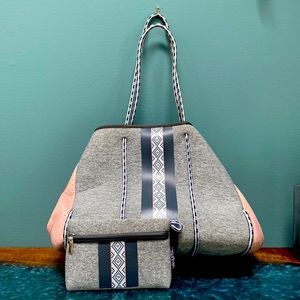 Neoprene Tote Bag Beach Bag with zipper pouch by Karma